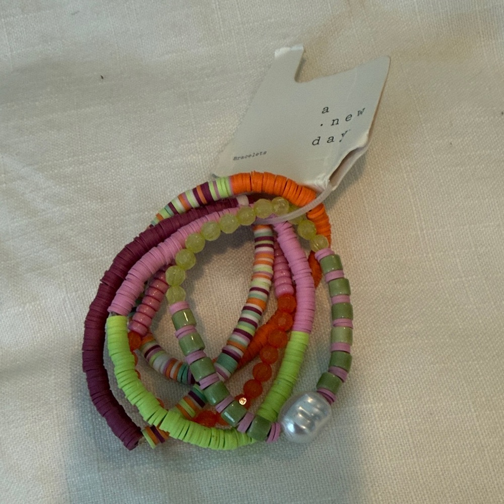 A New Day Colorful Beaded Bracelet Set